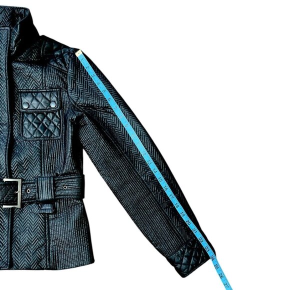 Kenneth Cole Reaction Black Coat size S Polyester Quilted Structured - Picture 4 of 11